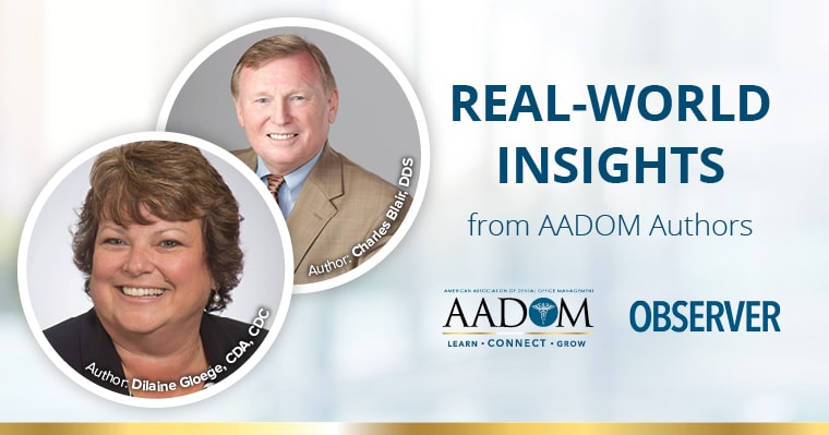 Real world insights from AADOM authors Charles Blair and Dilaine Gloege on medical coverage for trauma-related dental services