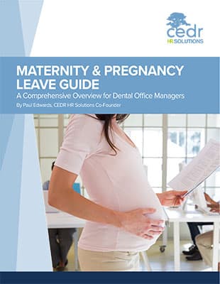 A preview of the white paper from CEDR HR Solutions: Maternity and Pregnancy Leave Guidde