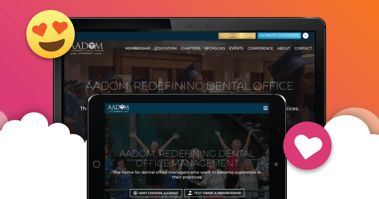 A preview of AADOM's new website