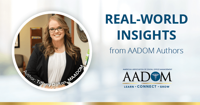 Tiffany Dalton, MAADOM with text, "Real-world insights from AADOM authors"