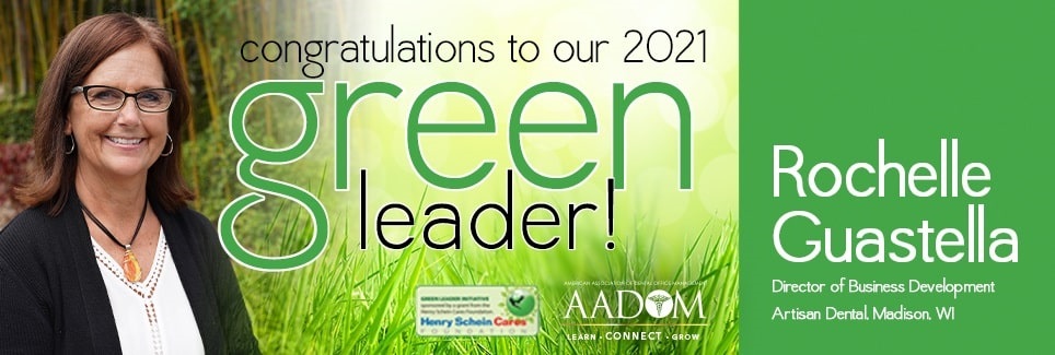 Ad announcing Rochelle Guastella as the Green Leader Winner 2021