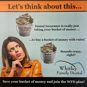 Save your bucket of money and join the practice's plan!