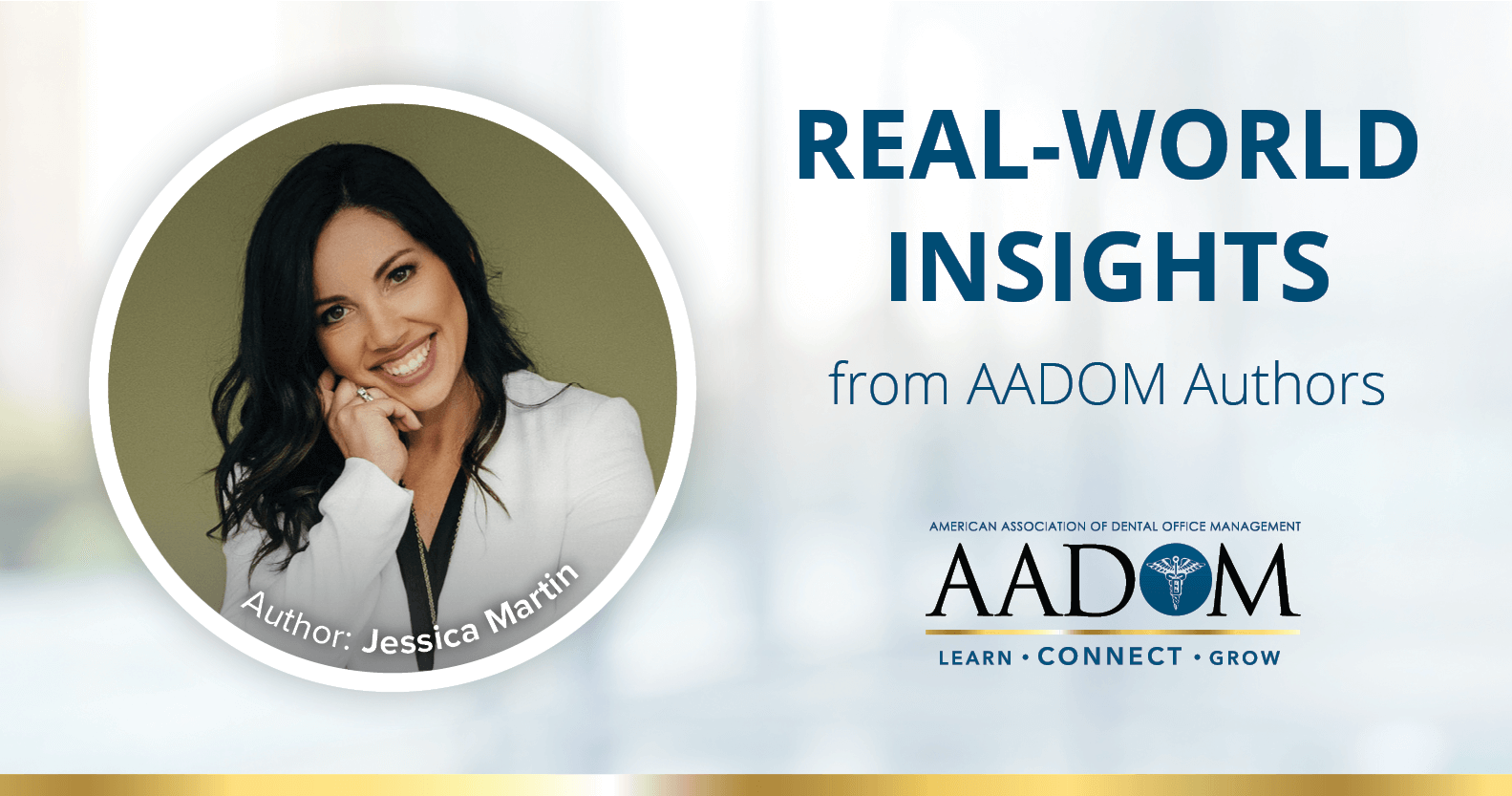 Real World Insights from AADOM Authors - Jessica Martin