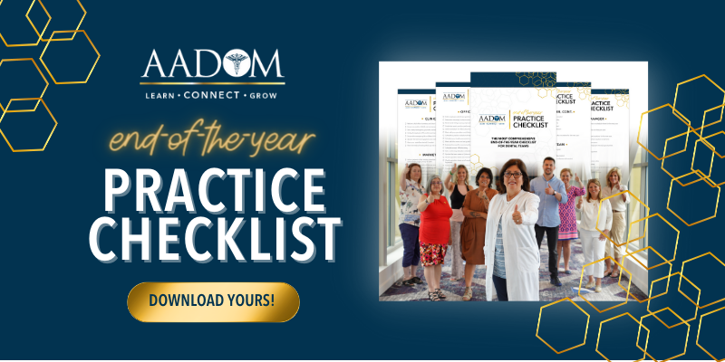 End of the year dental practice management checklist