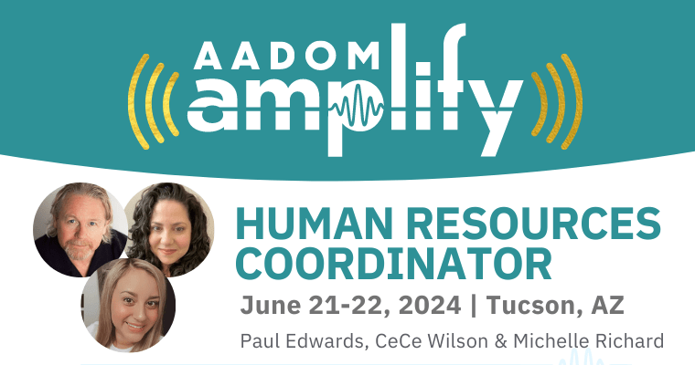 AADOM Amplify Certificate Program – AADOM Recognized Human Resources Coordinator Event