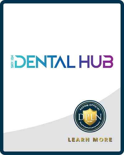 SKYGEN Dental Hub logo with AADOM DPLN logo 
