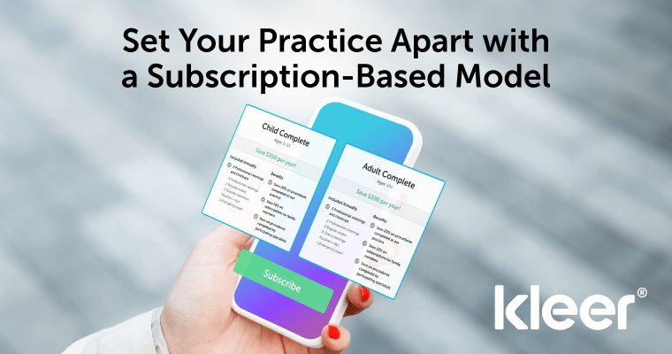 Set your practice apart with a subscription-based model